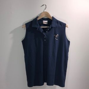 Disney Minnie Mouse Sleeveless Golf Polo sz Large